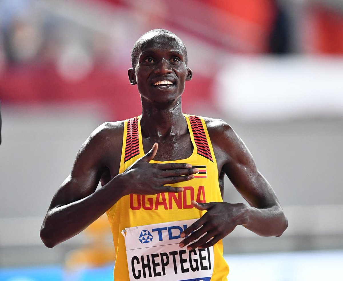 BREAKING: Joshua Cheptegei wins the 2024 #Olympics Men's 10,000 Meters Final in Paris.

#NBSUpdates