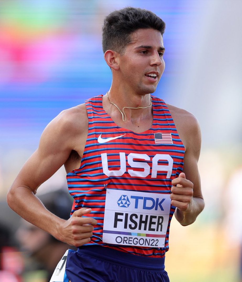 fdematch's tweet photo. 🔴 A deux centièmes de la deuxième place, Grant Fisher termine avec le bronze sur ce 10.000 mètres ! 🇺🇸🥉 https://t.co/O2UVSS3Zti