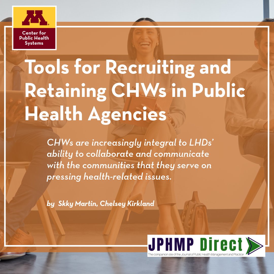 Capacity Building in Local Health Departments may be used to support local health departments in recruiting and retaining community health workers.

jphmpdirect.com/tools-for-recr…
