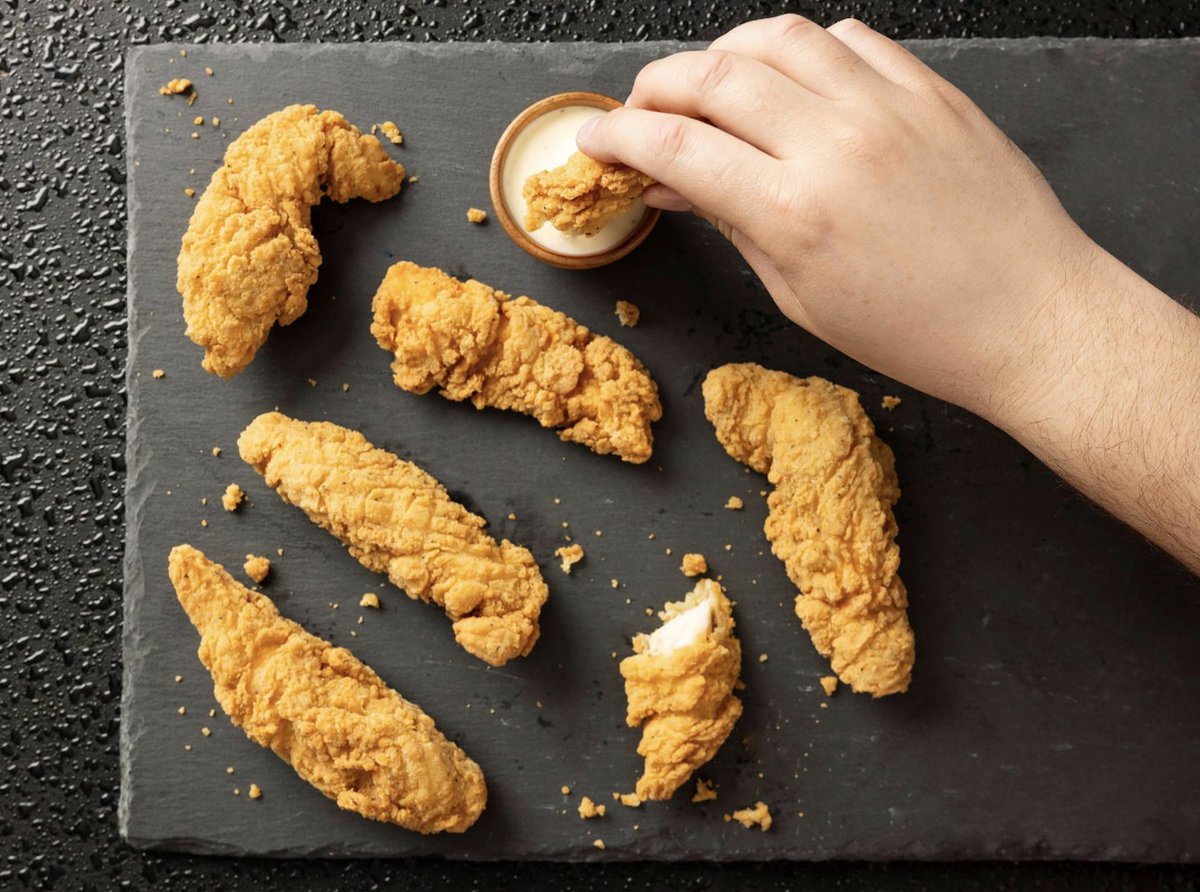 dashinstores's tweet image. What is your favorite Dipping Sauce for our Jumbo Chicken Tenders? #DashIn