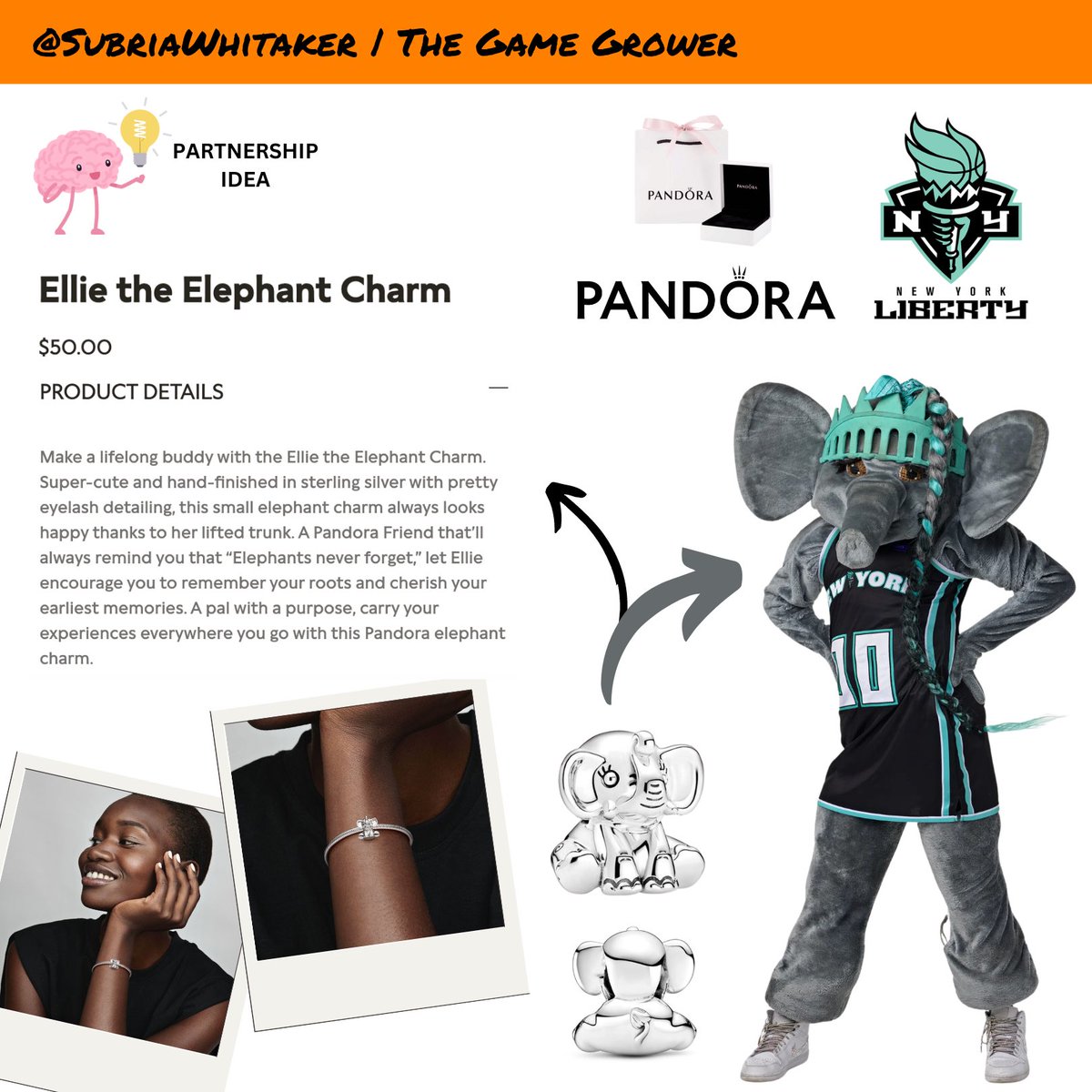 SubriaWhitaker's tweet photo. UNFORGETTABLE MOMENTS 🏀✨
for @nyliberty &amp; @PANDORA_Corp

➖ NYL Collection
➖ Event Sponsorships
➖ In-Store Appearances
➖ Social Media Collabs
➖ Influencer Activations

💎  Give a voice to people’s love and passion for WBB

💎 Equip women and girls with self-confidence https://t.co/s5UNu94wS6