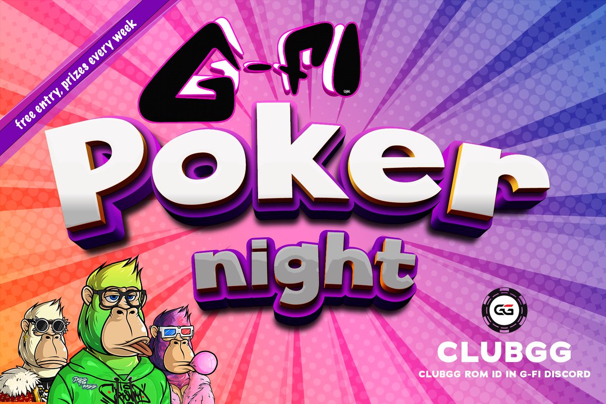 G_Fi_Official's tweet photo. 👉G-FI Poker Series Tournament!!
🃏Week 1: 3 Aug @ 8PM EST
💁♀️Details in Discord
♦️ClubGG App
👀Don't miss out on the fun and the chance to win some great prizes. See you at the tables!
Join Discord: https://t.co/4aym2WTTK0
#poker #freeroll https://t.co/sbrv8bUi3a