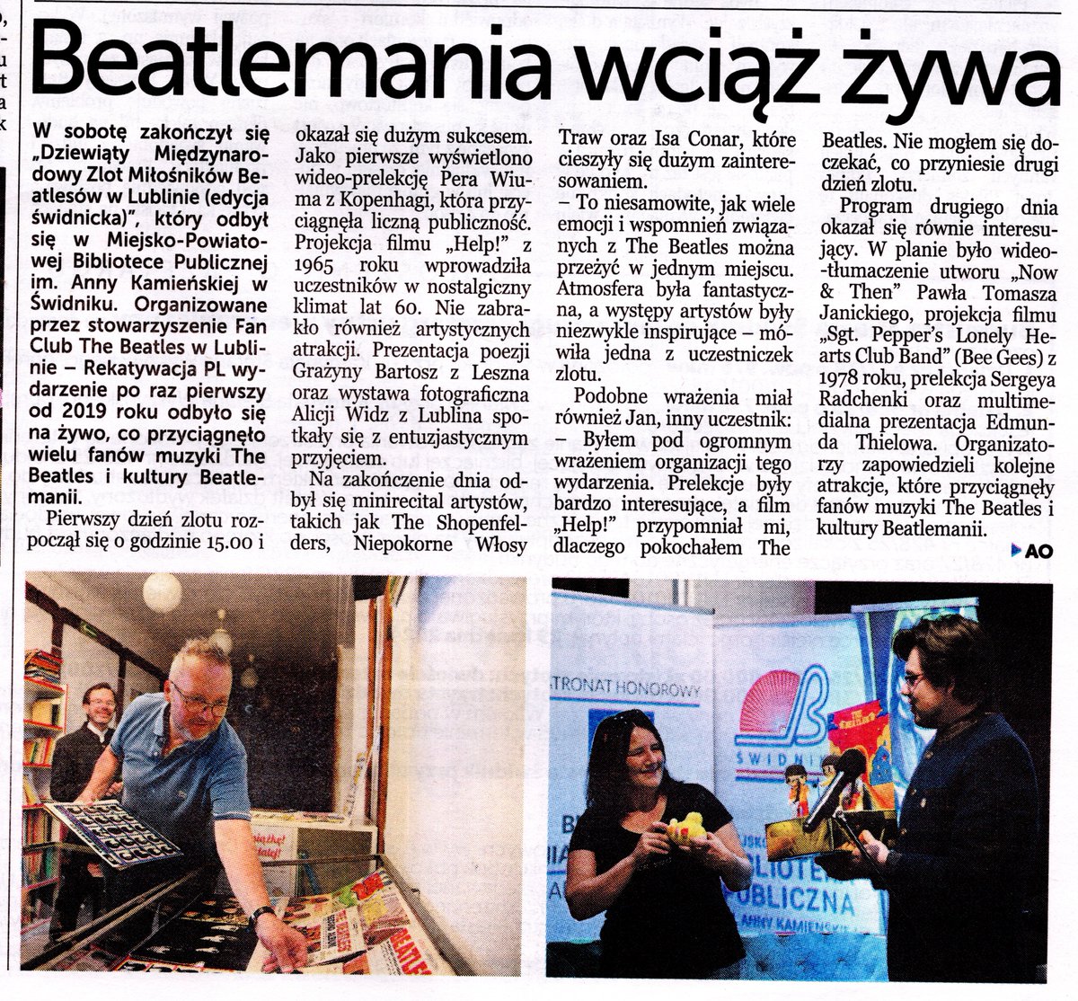 About our #jamboree last week in Głos Świdnika .