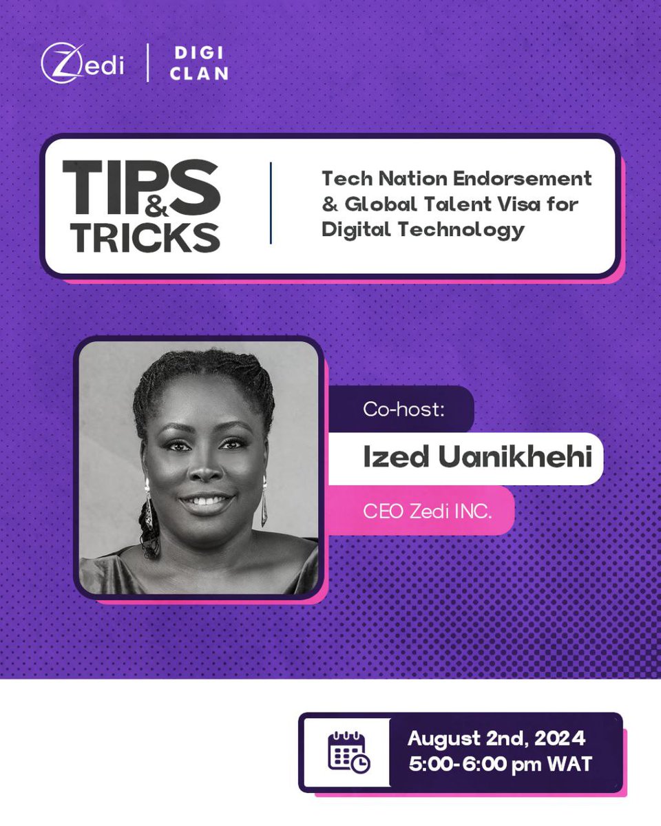 It's time people!!
Calling every marketing and tech professional that see themselves as global.
You want to learn hacks for a winning <a href="/TechNation/">Tech Nation</a> application? 
Use this link and join our converner <a href="/zegbua/">Ized… | Growth | Data | Magic</a> for an enlightening time. technation.zoom.us/j/85230957785?…