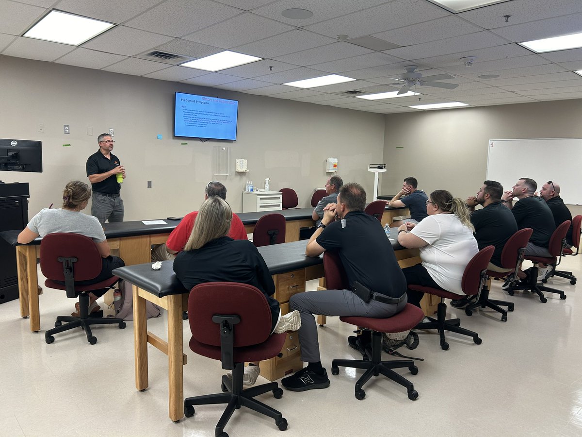 Fantastic day here on campus with some great ATs from Oklahoma learning about all things non-orthopedic! Thanks to AOOK for sponsoring year three of this awesome event! 
#atforall #athletictraining #okstatemat