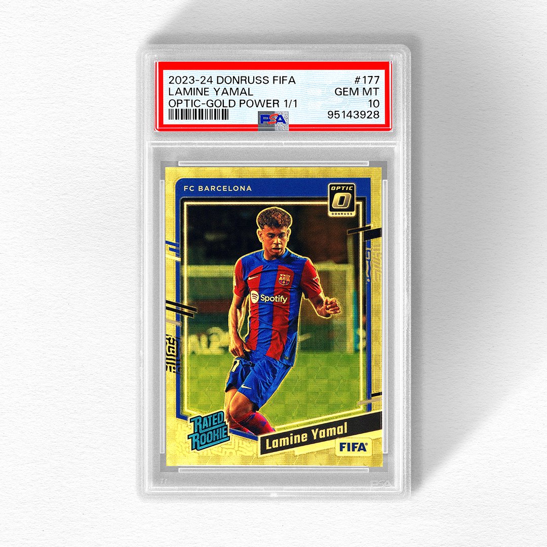 lamine yamal graded card Graded 2023-24 Topps Finest UCC Lamine Yamal #50 Signed Rookie RC Socc