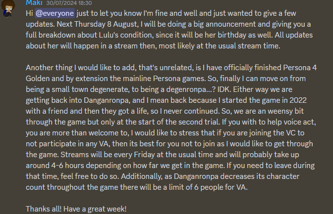 FYI Updates on 08/08/2024