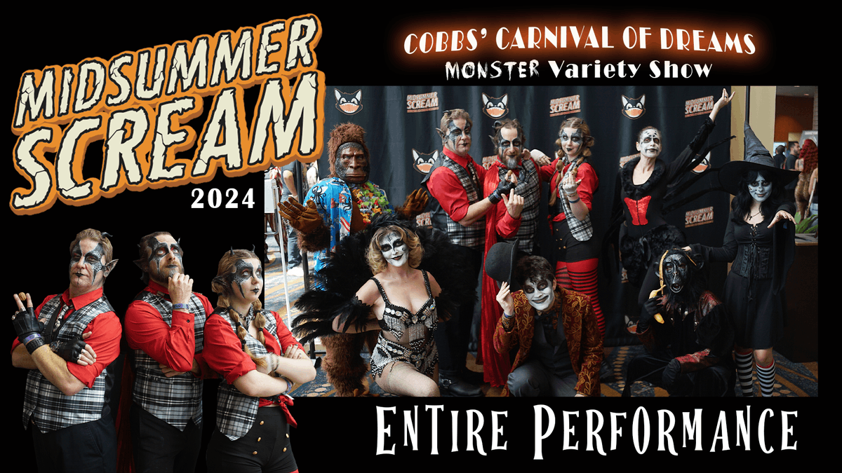 New video up! Check out our show from #midsummerscream!

youtube.com/watch?v=Co7hMG…

#midsummerscream24 #halloweenshow #theater #summerween #stagefrighttheater