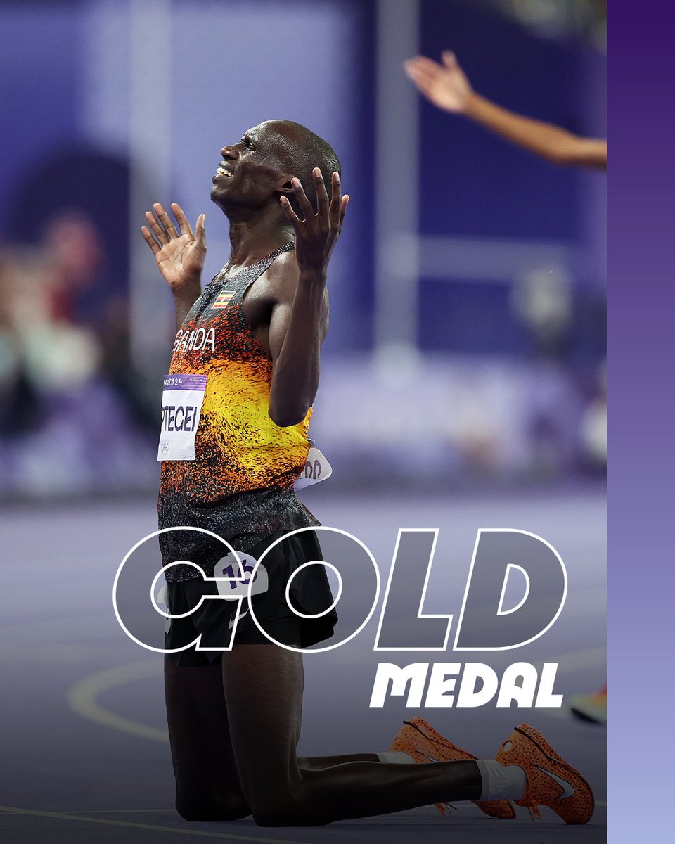 BOBI WINE (@hebobiwine) on Twitter photo . <a href="/joshuacheptege1/">Joshua Cheptegei 🇺🇬🇺🇬 🥇🥇</a> does it again! Congratulations brother upon winning Gold for #TeamUganda in the ongoing #ParisOlympics2024 and setting a new Olympic games' record of 26:43.14 in the men's 10,000m! . <a href="/joshuacheptege1/">Joshua Cheptegei 🇺🇬🇺🇬 🥇🥇</a> does it again! Congratulations brother upon winning Gold for #TeamUganda in the ongoing #ParisOlympics2024 and setting a new Olympic games' record of 26:43.14 in the men's 10,000m!