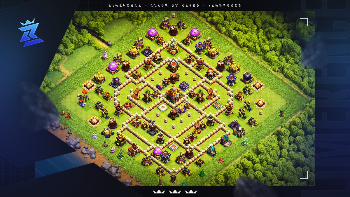 🟣 TH16 LL Tweaked Base

Link:
link.clashofclans.com/en?action=Open…

Telegram Channel:
t.me/Limerence_coc

Use at your own risk!