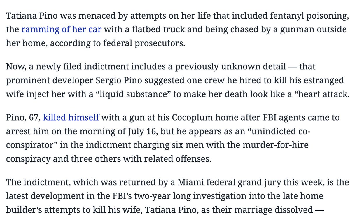 It seems way too easy in Miami to find multiple "crews" to try to kill your wife three different ways.