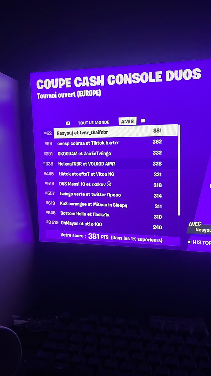 Nice 3 ccc ou jme qual pas a 1 kill aller bonne soirée