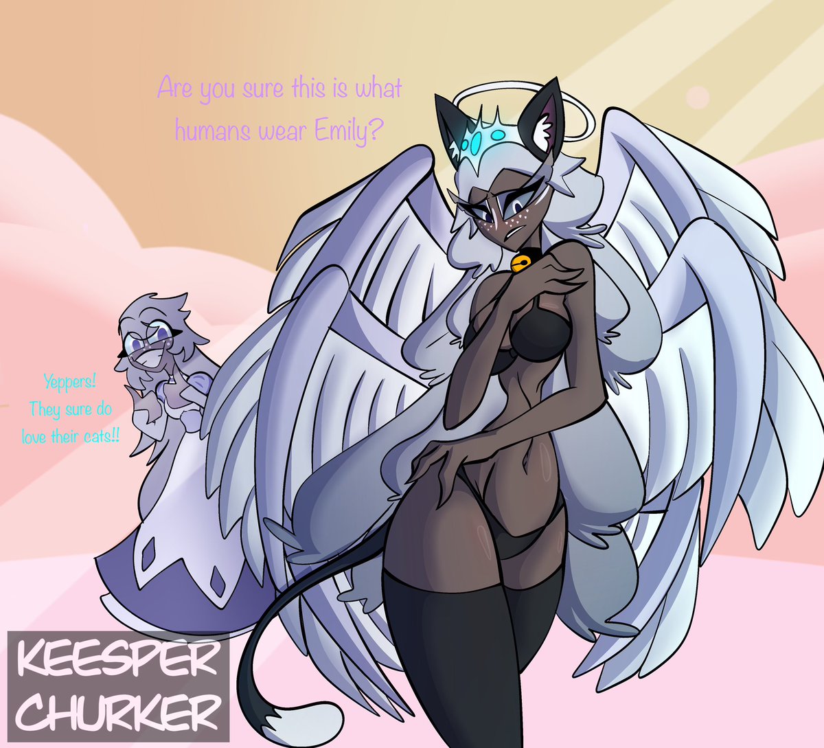 Keesperchurker's tweet photo. Sera cat bikini tiddies 

#nsfw #hazbinhotel #rule34 #nsfwart https://t.co/IWPCFtyHhx