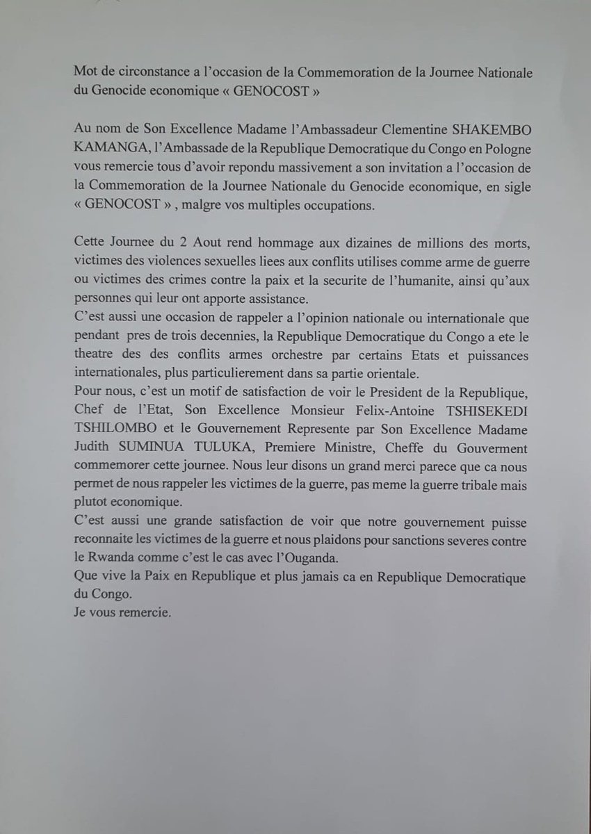 RDCenPologne's tweet photo. #RDCenPOLOGNE | #PlusJamaisSeuls #Genocost #02Aout 3/3 https://t.co/tVdDW3H1og