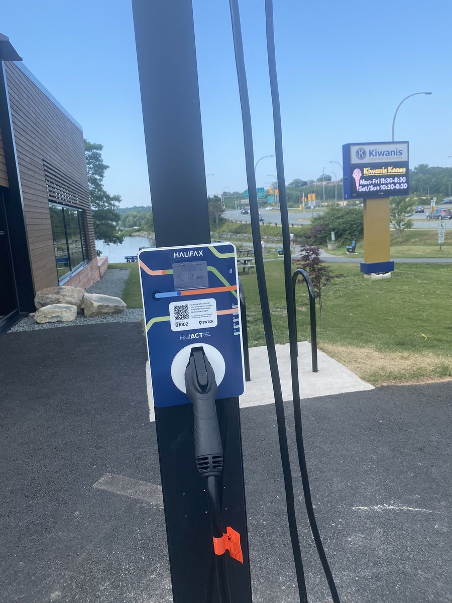 Did you know that you can get an ice cream and charge your EV car <a href="/Kiwanis/">Kiwanis</a> Graham’s Grove Park, Dartmouth <a href="/hfxgov/">hfxgov</a>