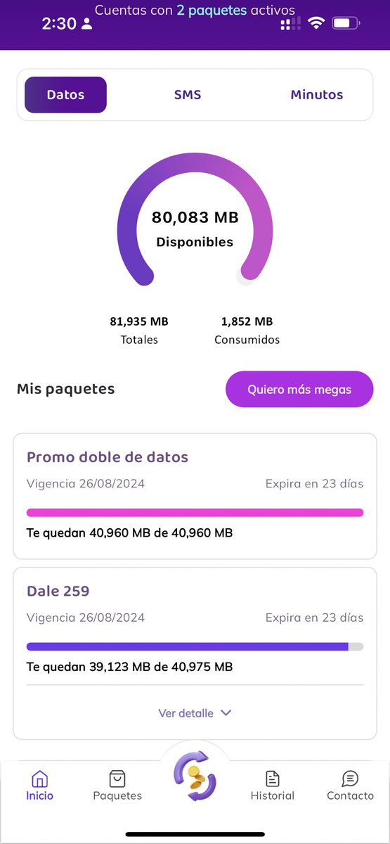 DavidMenlop's tweet photo. @_diemci Parece comercial pero con dalefon pago 229 al mes y prácticamente tengo internet ilimitado, veo YouTube, hbo, etc. Y me dura todo el mes y hasta me sobra 🫣 https://t.co/CtgW4WXyUL