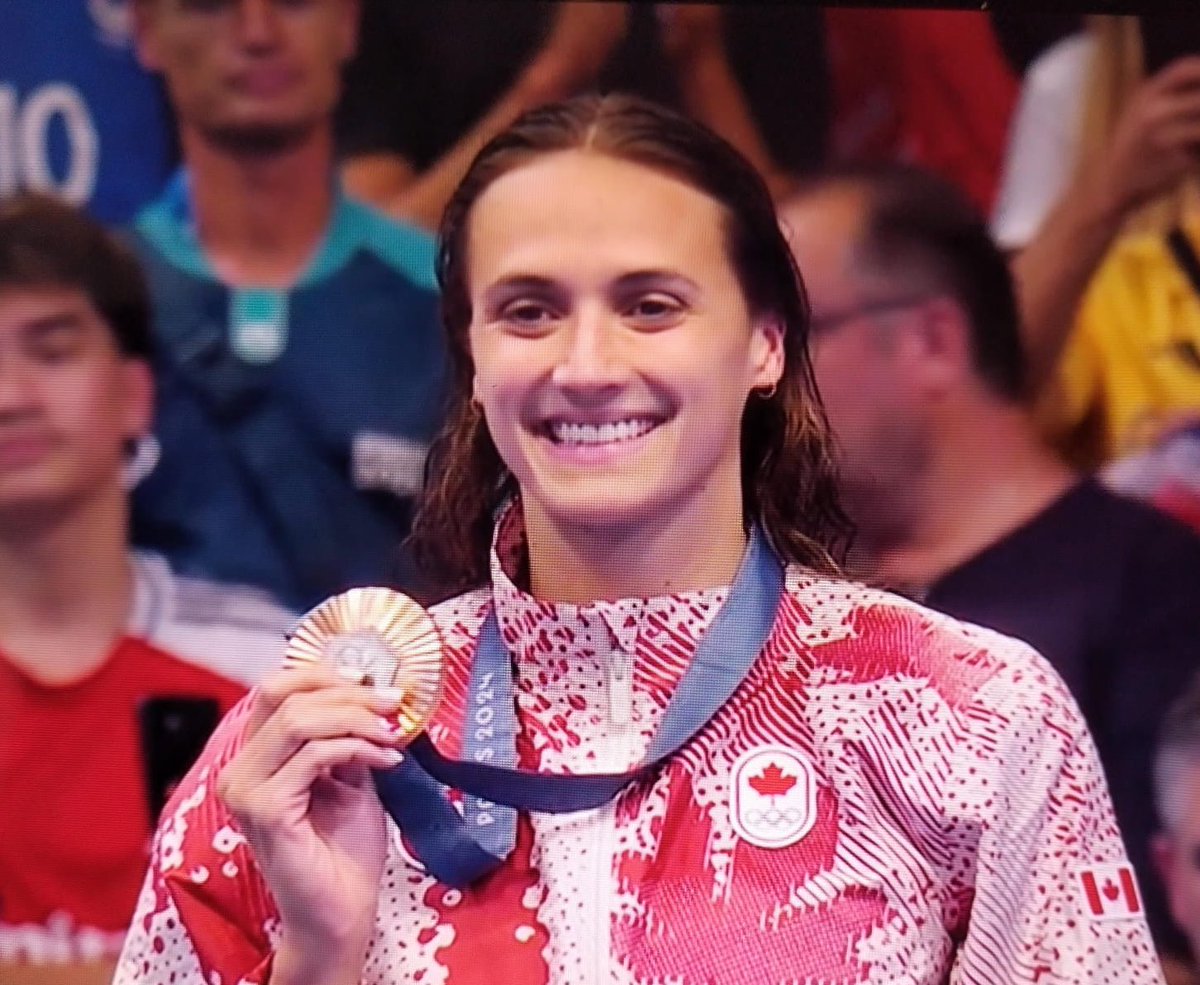 CEMediterrani's tweet photo. Kylie Masse ha aconseguit la medalla de bronze als 200 esquena als Jocs Olímpics de París! 🥉

El @cemediterrani ha estat una part important en la seva preparació final per a aquests Jocs Olímpics.

Felicitats, Kylie! Has fet una actuació espectacular. 💙💚

#CEMediterrani https://t.co/3RuV4pATwJ
