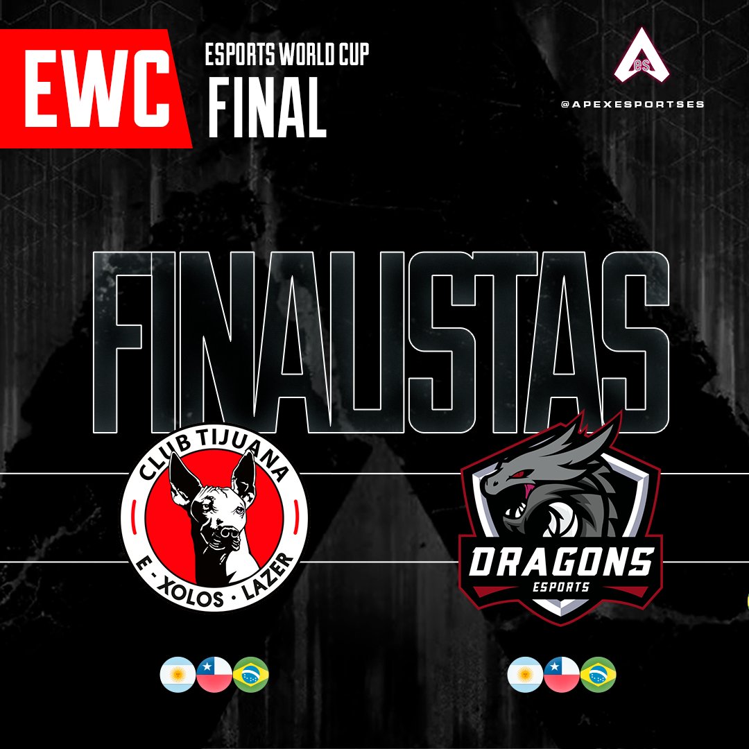 ApexEsportsES's tweet image. SA ON TOP!🔥🔥

La única región que tuvo 2 cupos por clasificatorio a logrado conseguir llegar a la Final de #ApexLegends del #EWC2024 con sus 2 equipos!

Grupo A:
@exoloslazer | @Kurevvv @BRUH_TUS @Azazelfps_ 

Grupo B:
@DragnseSports | @Zillach_ @SleeepTV @xz_PANIC