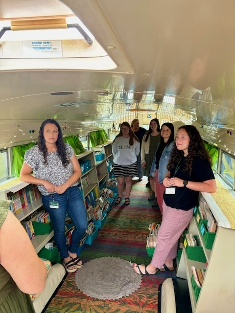 Our new teachers started off the school year by taking a tour of the city of Greeneville, visiting our schools, and checking out the book bus!