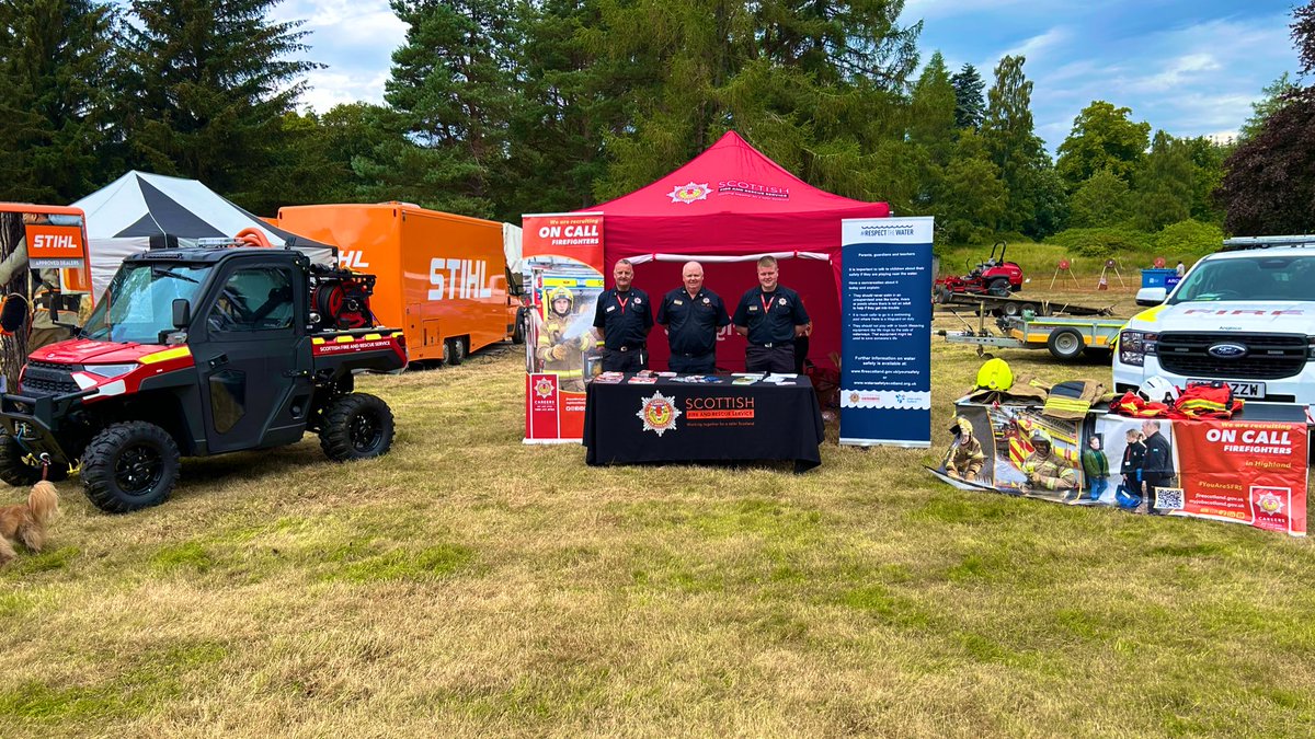 Successful day at the the Moy Country fair, engaging with land owners and managers, and the general public, we are there again tomorrow so please come and see us and the SFRS wildfire unit