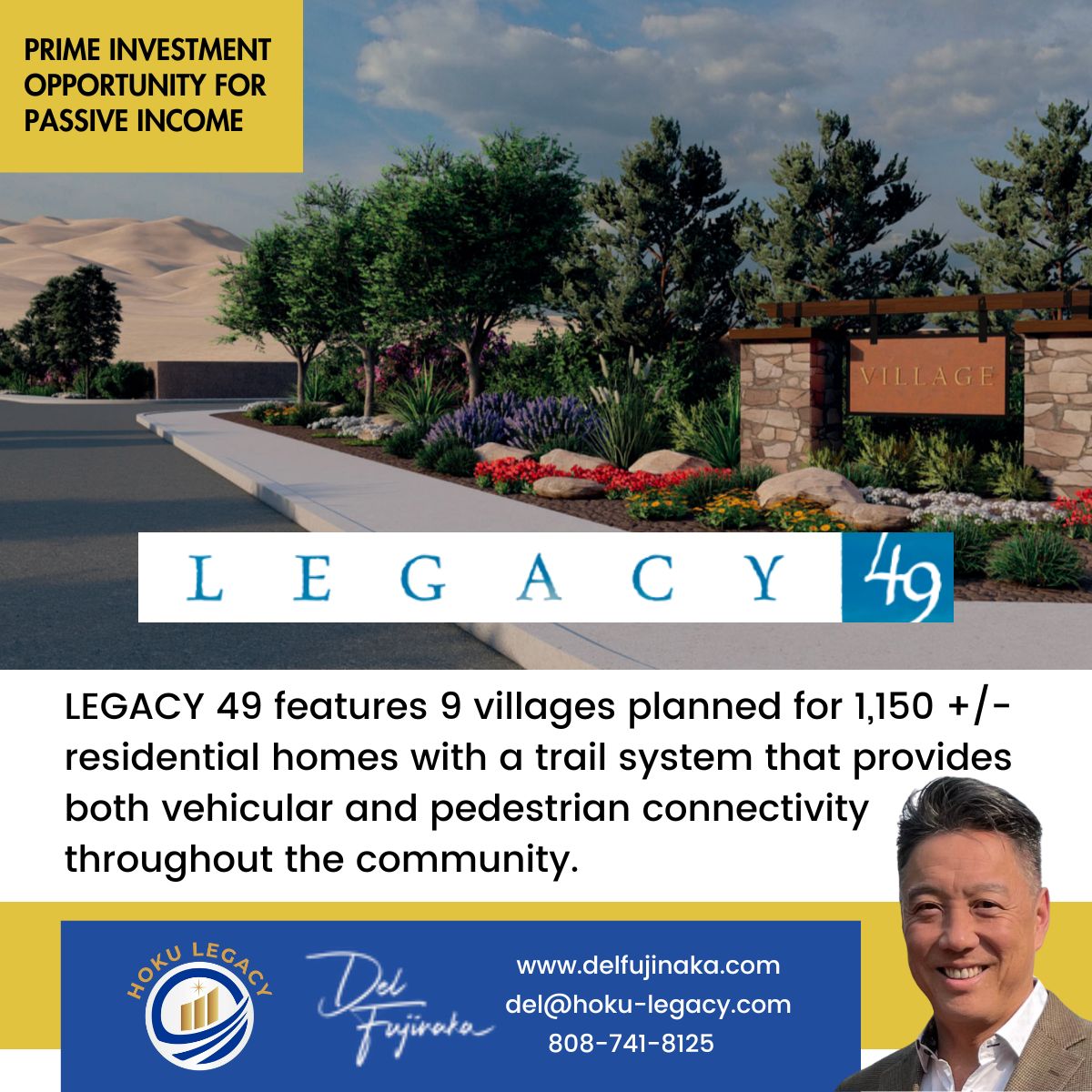 DelFujinaka's tweet photo. Investors, seize the opportunity! Dayton, Nevada, is the place to be for real estate. LEGACY 49's 424-acre Master Plan promises a world of growth and success. 

Visit https://t.co/ehnlWNU7W6 or call 808-741-8125 to learn more.
 
#RealEstateInvestment #DaytonOpportunity https://t.co/iWK6oWaywn