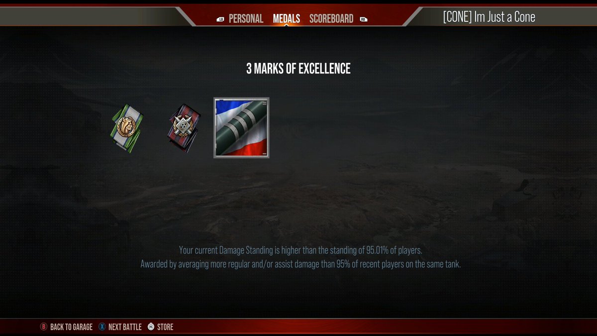 JustaConeTTV's tweet photo. #31 First 3rd mark since the MoE update, hopefully many more to come, wasn't that impressive of a game for the third mark but we got it @WoTModernArmor @PROF3SSORxC @blakeski96 @Black_fish0O @ClonedRex @deathwolf921 @HDzoroark https://t.co/1lfbvdf4ci