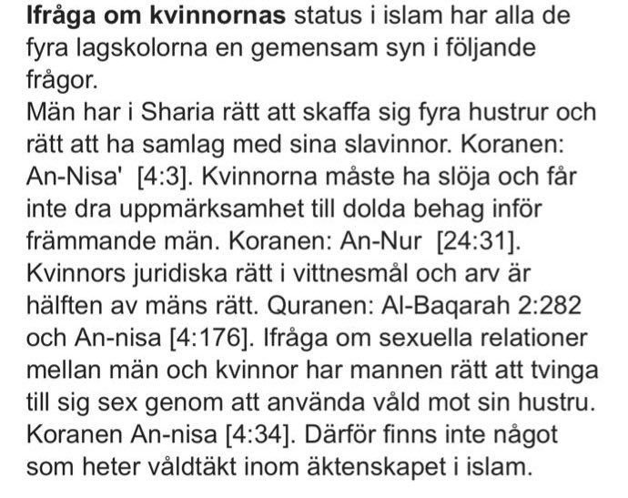 Ekbacken57's tweet photo. I Sverige blir man super-feminist om man tar bort -son i efternamnet, och kallar sig för -dotter.
Särskilt de som älskar sharia och hijab. Jag kan inte annat än kalla dessa för dumma kärringar. Så in i bomben korkade.
#svpol #sharia #hihab #sexslaveri #perversa #tokkärringar https://t.co/WX8IgILJcm
