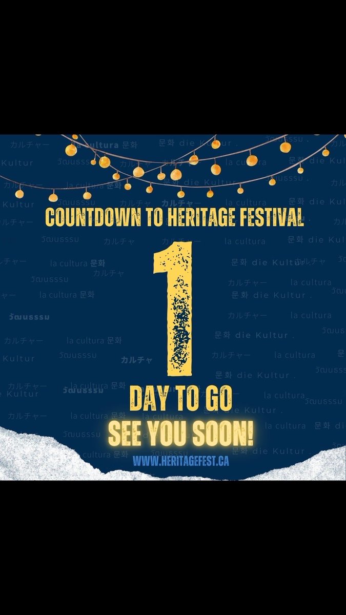 EdmHeritageFest's tweet photo. 🎉🥁 1 DAY LEFT UNTIL THE HERITAGE FESTIVAL!🥁🎉
The countdown is almost over! Tomorrow, we celebrate our rich cultures and vibrant traditions at the Edmonton Heritage Festival 2024! 🌟
Join us for an unforgettable day of fun, food, and festivity. https://t.co/kGDH1smfUM
