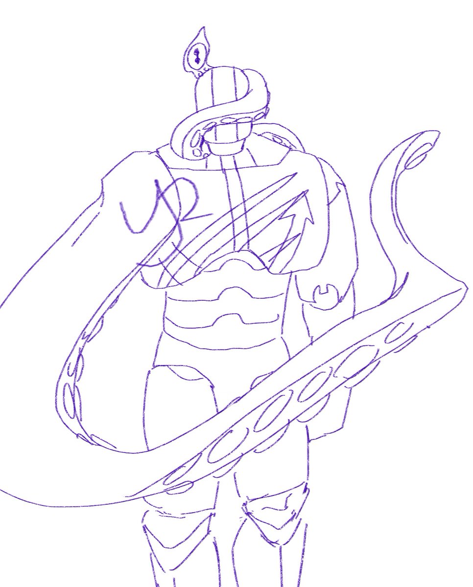 A small drawing of which I won't give context for. But I really like the tenticle shape! C: