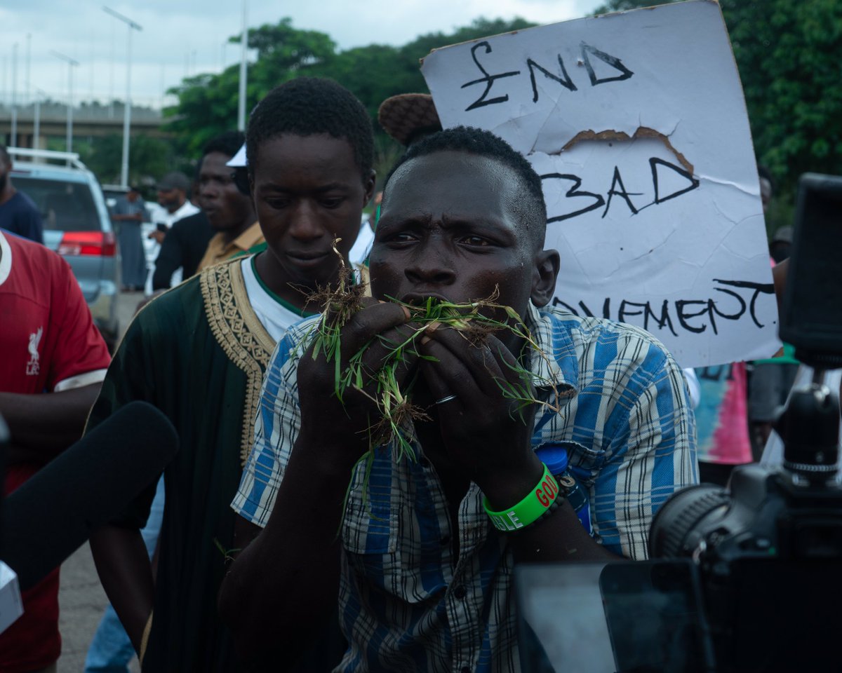 shady_gaz's tweet photo. The protest for #EndBadGovernance in Abuja at the Moshood Abiola Stadium earlier today https://t.co/24TKGxri3u