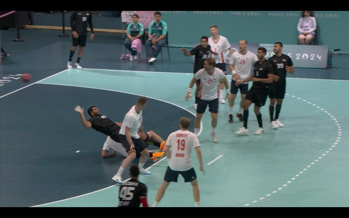 rodger's tweet image. Egypt just upset Norway in handball by one goal after a dude on their team sniped a legit no-look goal. best sport on earth