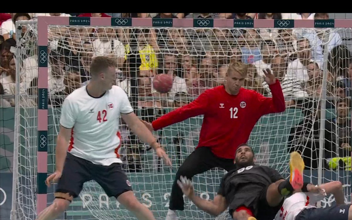 rodger's tweet image. Egypt just upset Norway in handball by one goal after a dude on their team sniped a legit no-look goal. best sport on earth