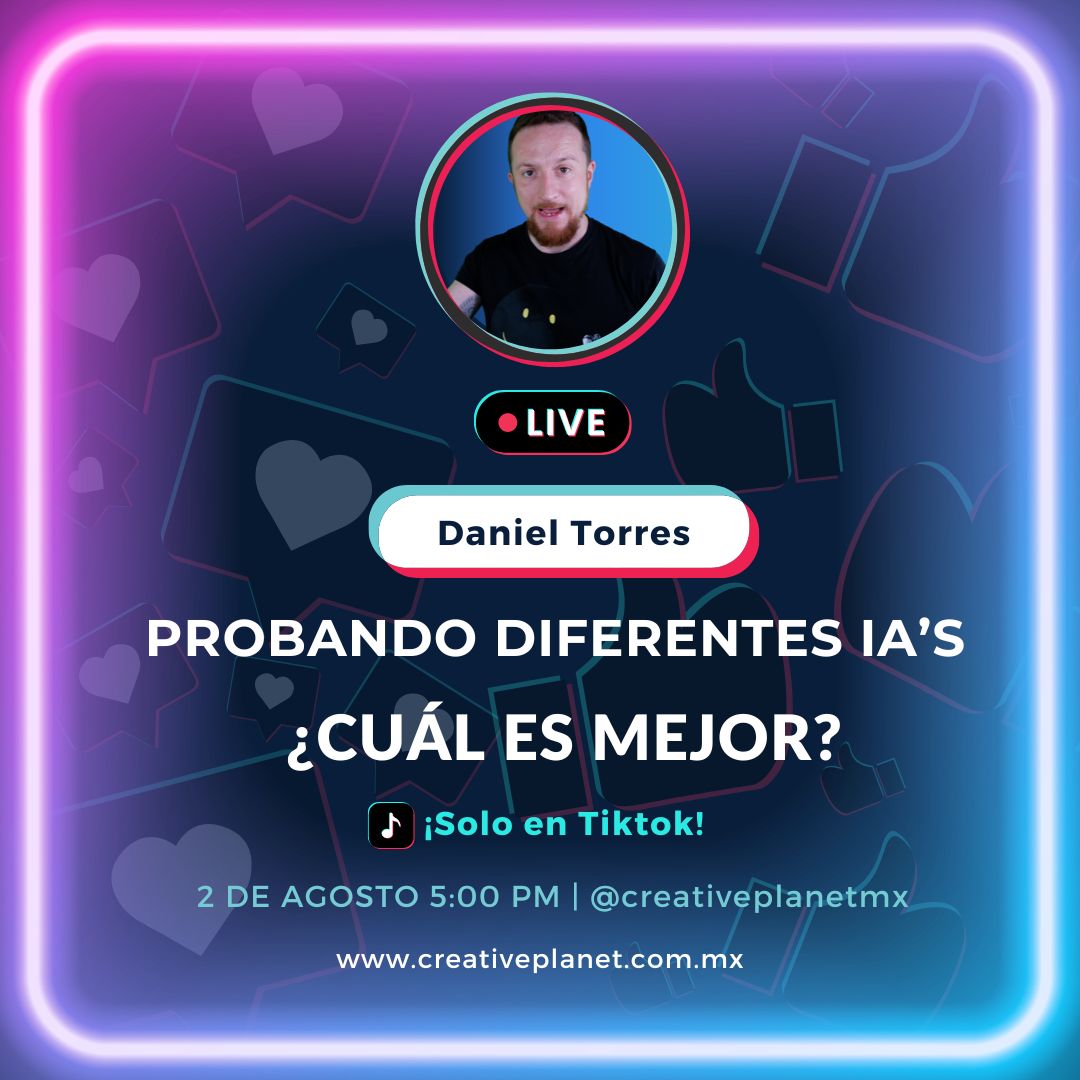 Creative_Planet's tweet image. ¡NO TE PIERDAS NUESTRO LIVE! 🚀✨ ¿Qué inteligencia artificial es mejor? 🤖💡Mira cómo ponemos a prueba a ChatGPT, Gemini y Meta AI para descubrir cuál da mejores respuestas
#InteligenciaArtificial #ChatGPTvsGemini #MetaAI #IA #EnVivo #Tecnología #Innovación #LiveStream #AIMexico