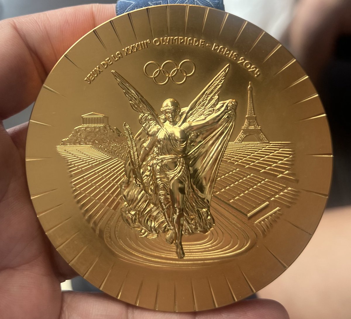 So that’s it for another 4 years wanted to share the feeling of watching our son with his team win an Olympic Gold Medal unique emotional &amp; very special. I will treasure 30.07.24 in my heart, follow your dreams they might come true .. JG you are a very humble champion 🥰🥰🥇