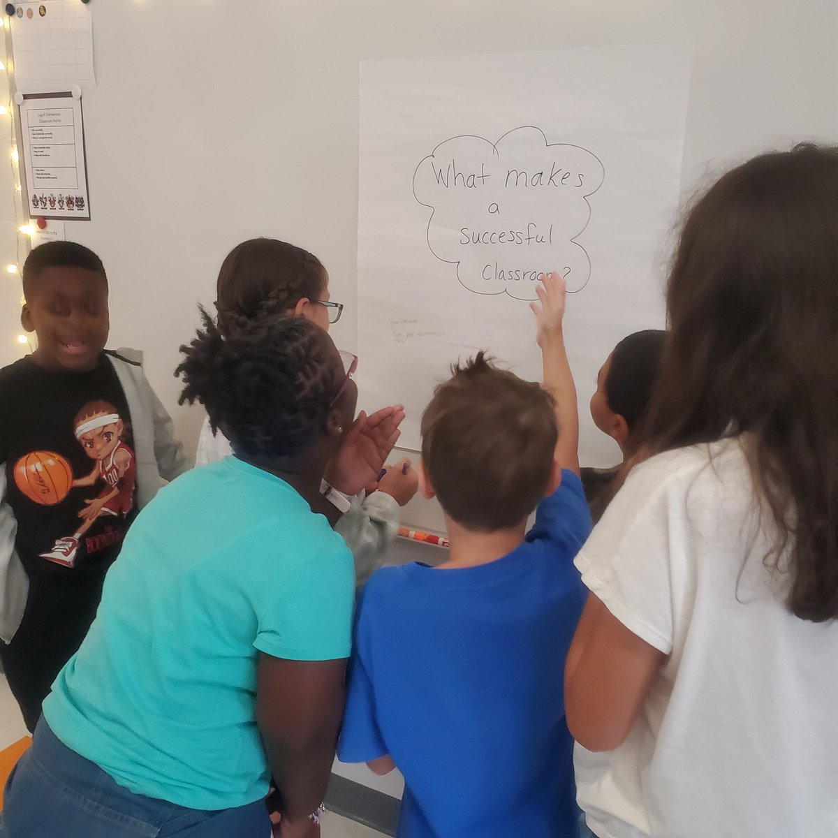 MrsJBonds's tweet image. LES 4th grade students were engaged in Carousel Brainstorming today to gather ideas about what makes a successful student, teacher, parents, and environment to create a Class Mission statement. 👏👏
#myKCSD @kcsdschools @LugoffElem #engagementCOUNTS
@BonigBCE