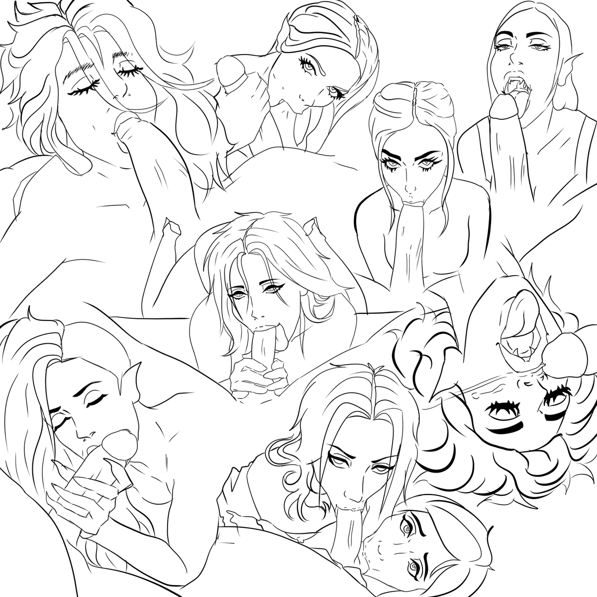Serotonin_Daddy's tweet photo. More sketches and studies https://t.co/kNE99ga6oN