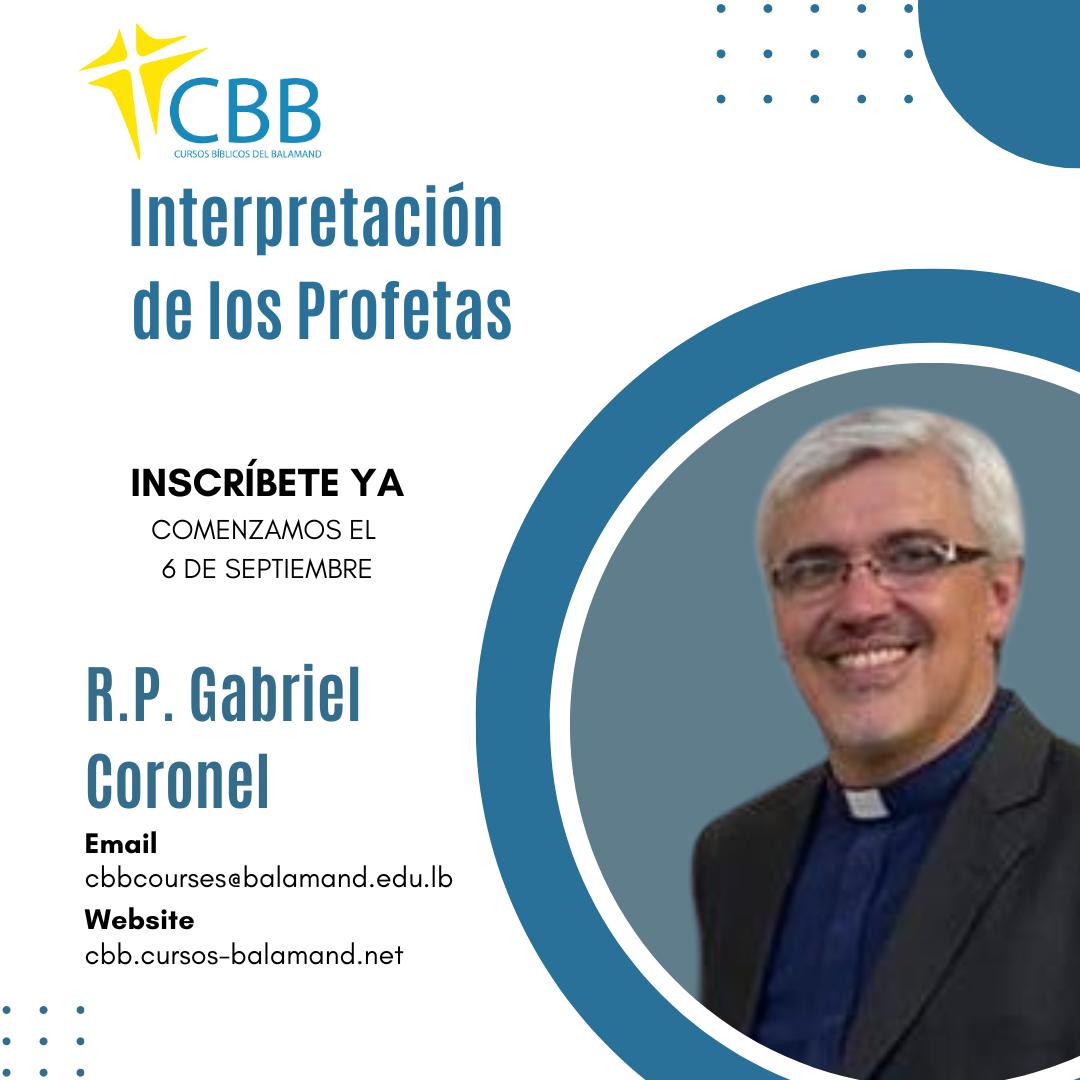 CBB_SOFIA's tweet photo. Las inscripciones para el nuevo semestre ya están abiertas en:
https://t.co/QrczgtBjNC
El curso de Interpretación de los Profetas -CBBE212, impartido por el profesor R.P. Gabriel Coronel desde los Estados Unidos de América. https://t.co/nox94A2JUR