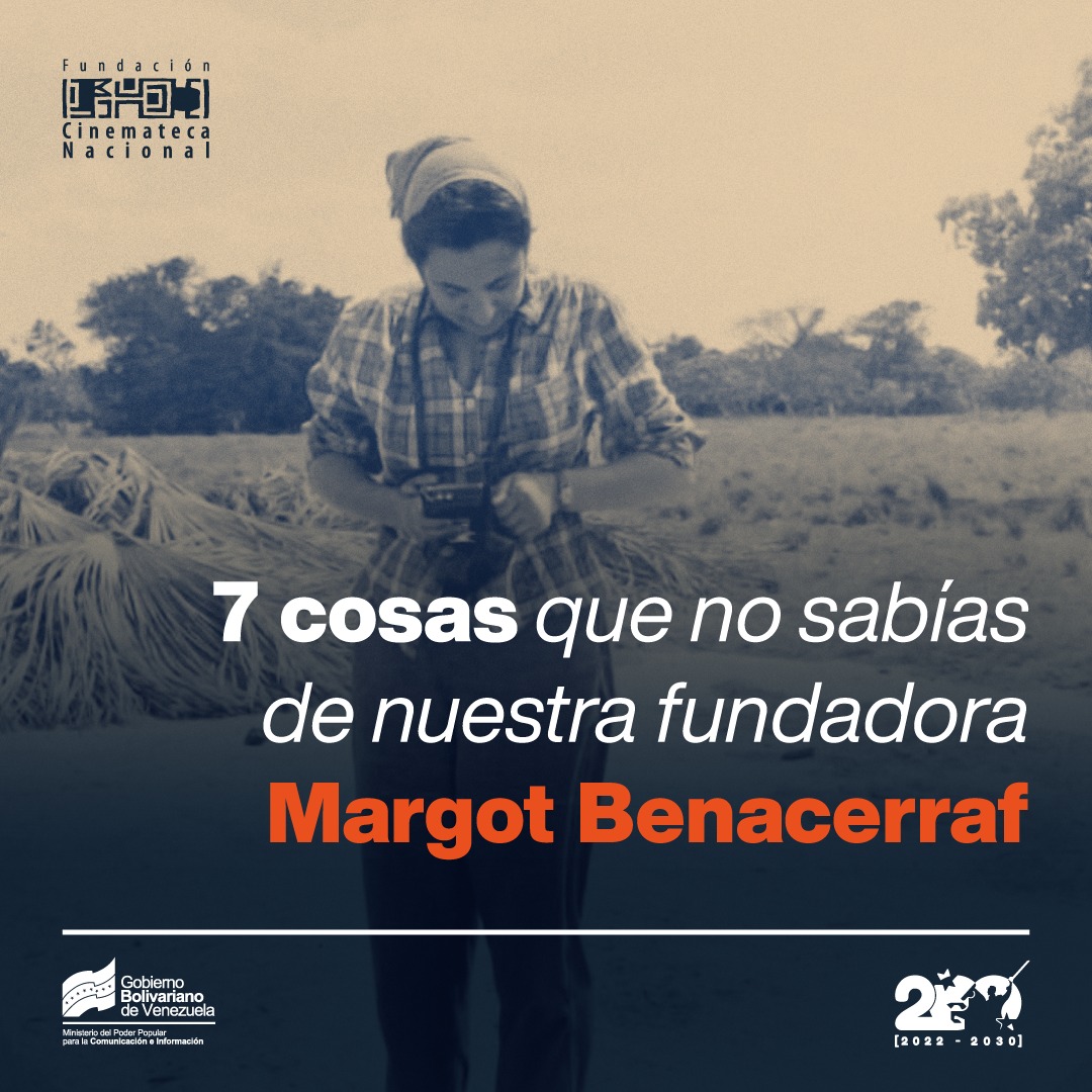 1/8 Agosto será un mes dedicado a la figura de nuestra fundadora, Margot Benacerraf.

¡Acompáñanos a descubrir algunos datos interesantes sobre su vida y obra!

Somos la casa del cine y de sus cineastas 🎥 

#MujeresPorLaPaz