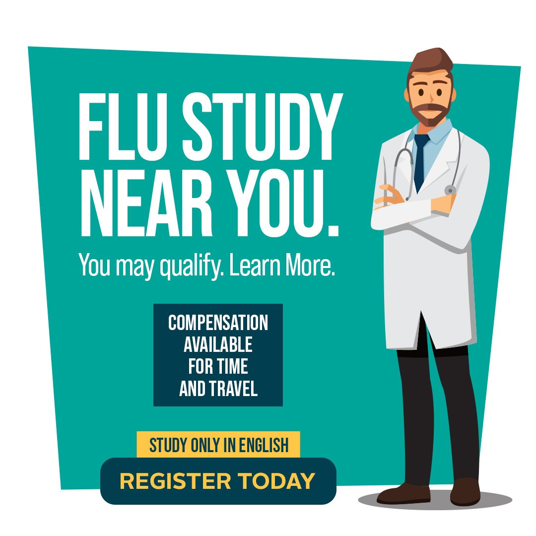 SegalTrials's tweet image. ✨ Join a flu study near you. 🖱️ hubs.ly/Q02JWGYZ0
📱 305-722-8444 - M-F, 9-5pm
Qualified Get
🔹 Study-related exams - at no cost 📊🔬
🔹 Transportation 🚗
🔹 Compensation for time and travel 💸
#fluvaccine #Mentalhealthmatters 🧡 #paidstudy #clinicaltrials #segaltrials 🔍