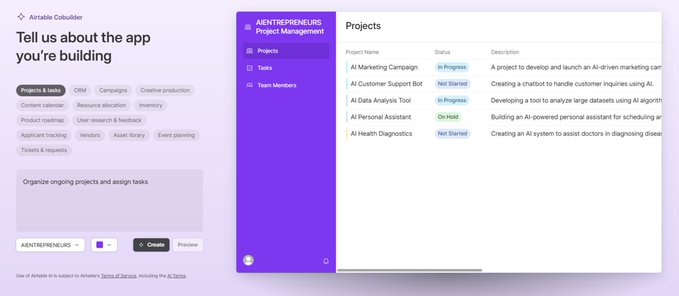 EntrepreneursAI's tweet image. 📷️️️ Transform ideas into apps instantly with @airtable  Cobuilder! #NoCodeAppDevelopment #AirtableCobuilder 

aientrepreneurs.standout.digital/p/nvidia-edify…