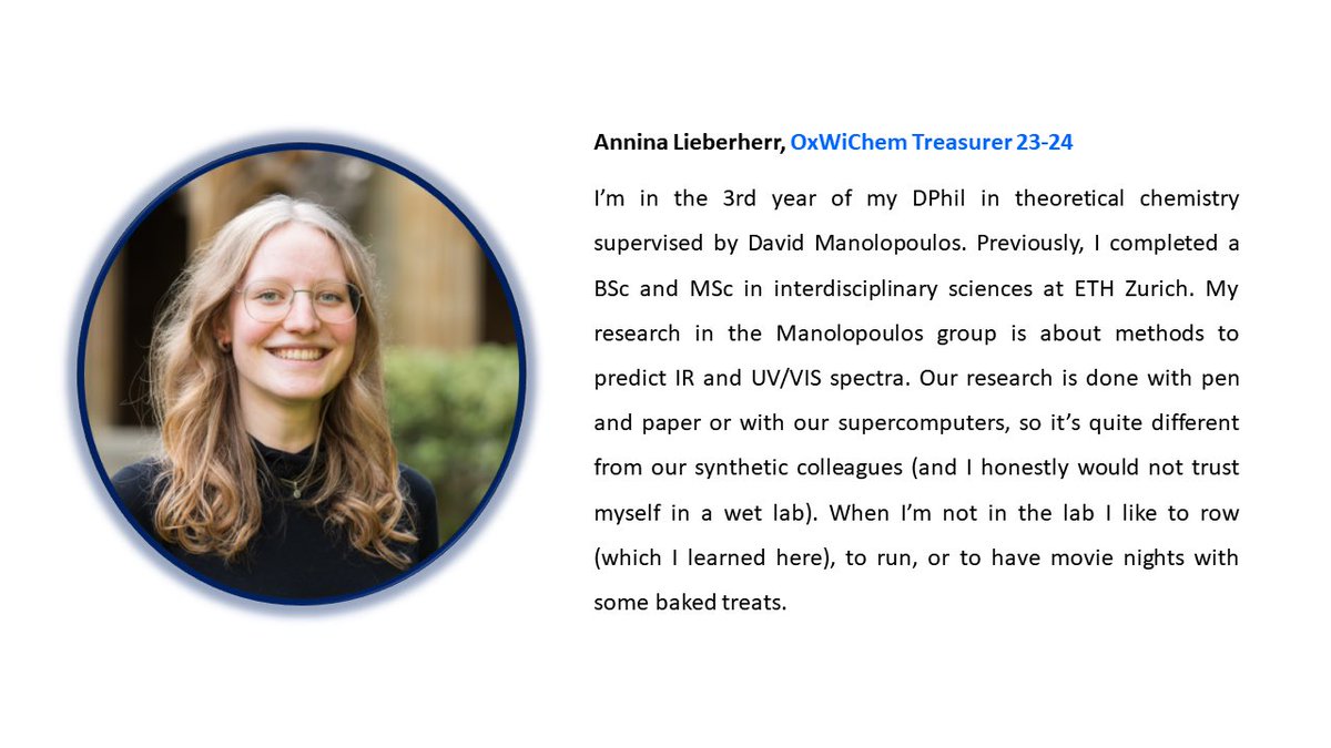 OxWiChem's tweet image. We are back with RedOxWiChem Aug - This month we are proud to introduce you to Prof Meera Mehta @MeeraMehta_Lab and our talented Treasurer Annina. What do they have in common - finding solutions to solve fundamental questions. #oxfordchemistry #womeninchemistry