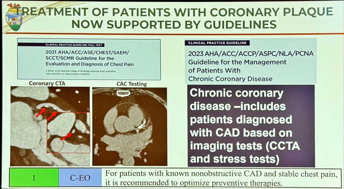 Dr. Martha Gulati ♥️🫀❤️🩹🇨🇦 (@drmarthagulati) on Twitter photo <a href="/RonBlankstein/">Ron Blankstein</a> presents at joint <a href="/Heart_SCCT/">Heart_SCCT</a> <a href="/ASPCardio/">ASPC</a> session #ASPC2024
🫀CAC is in our chest pain guidelines
🫀 CAD is more than obstructive CAD
🫀CCTA was the only class IA imaging rec
🫀Tx should start with any CAD! <a href="/RonBlankstein/">Ron Blankstein</a> presents at joint <a href="/Heart_SCCT/">Heart_SCCT</a> <a href="/ASPCardio/">ASPC</a> session #ASPC2024
🫀CAC is in our chest pain guidelines
🫀 CAD is more than obstructive CAD
🫀CCTA was the only class IA imaging rec
🫀Tx should start with any CAD!