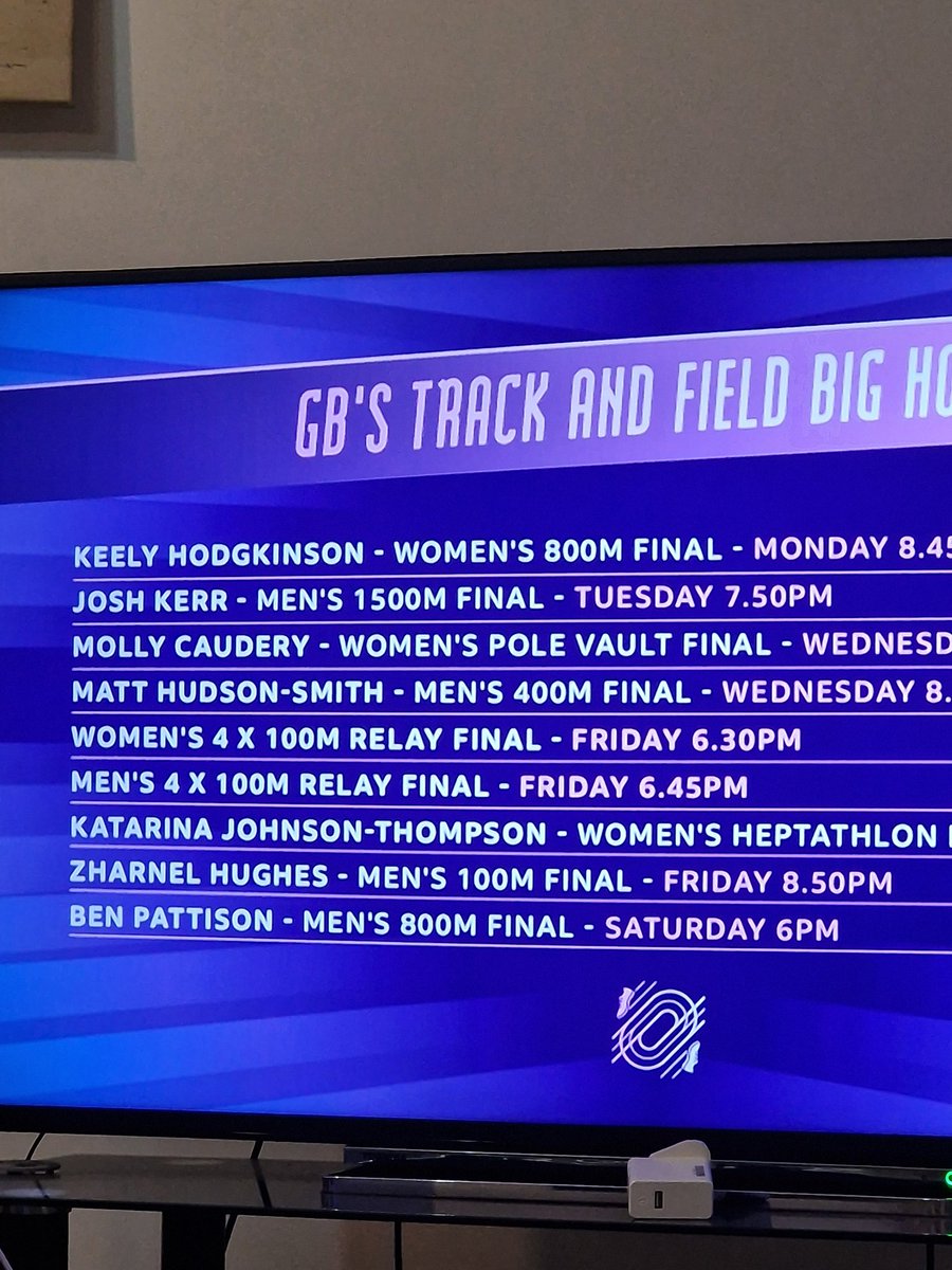 ClaireHunneybun's tweet photo. Am I missing something? Everything else says 100m final is this Sunday?? @BBCSport @zharnel_hughes @Olympics https://t.co/tkwWQP9BOy
