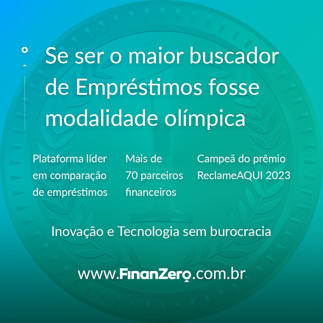 FinanZero's tweet photo. A FinanZero é campeã em comparação de empréstimos, inovação e tecnologia! 🥇 Com uma ampla rede de parceiros e excelência no atendimento ao cliente, oferecemos segurança e confiabilidade para você encontrar as melhores opções de crédito. 💼🔒 #FinanZero #EmpréstimoFácil #Inovação https://t.co/fV4J9OjlrF