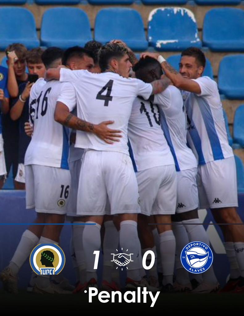 PenaltyInfo_'s tweet photo. ⏰ 𝐅𝐈𝐍𝐀𝐋 𝐃𝐄𝐋 𝐏𝐀𝐑𝐓𝐈𝐃𝐎 | PRETEMPORADA

👉 El #herculesfc vence por la mínima ante el #DAlaves y consigue así su trofeo Ciudad de Alicante.

⚽️ El gol llegó de los pies de Alvarito en el 14' con un golazo de tiro libre.

✍️ @quintagraderia https://t.co/uai6iFsgh6