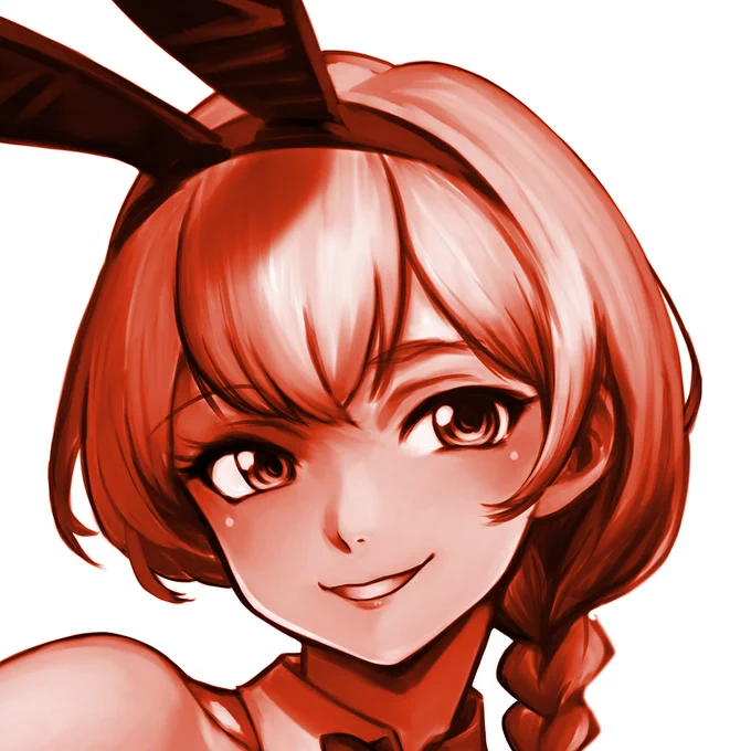 FANBOX用も兼ね、遅ればせながらバニーさんをかきかき。今回はエルフさんじゃないんですよねぇ… 