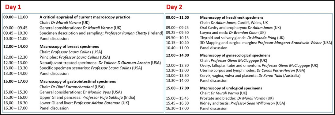 Macroscopy under the microscope: a free 2-day webinar 16-17 October 2024. Registration is mandatory. The registration links to follow. <a href="/HannahYWen/">Hannah Wen</a> <a href="/CollinsLauraC/">Laura Collins</a> <a href="/EdiBrogi/">Edi Brogi</a> <a href="/rovingatuscap/">Samson W. Fine, MD</a> <a href="/LuisBlancoJrMD/">Luis Z. Blanco Jr., MD (he/him) 🔬</a>