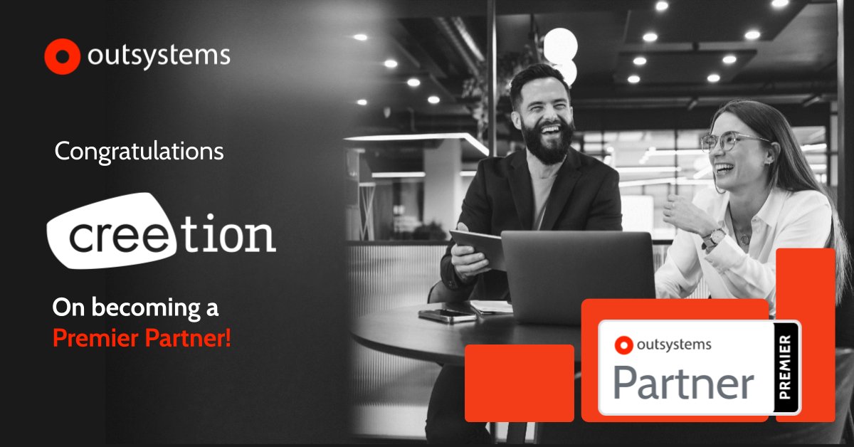 theailowcodelab's tweet image. We&apos;re excited to share that @Creetion has reached @OutSystems Premier Partner Status! This partnership is a testament to our joint commitment to transforming businesses through cutting-edge #lowcode solutions. #OutSystemsPartner