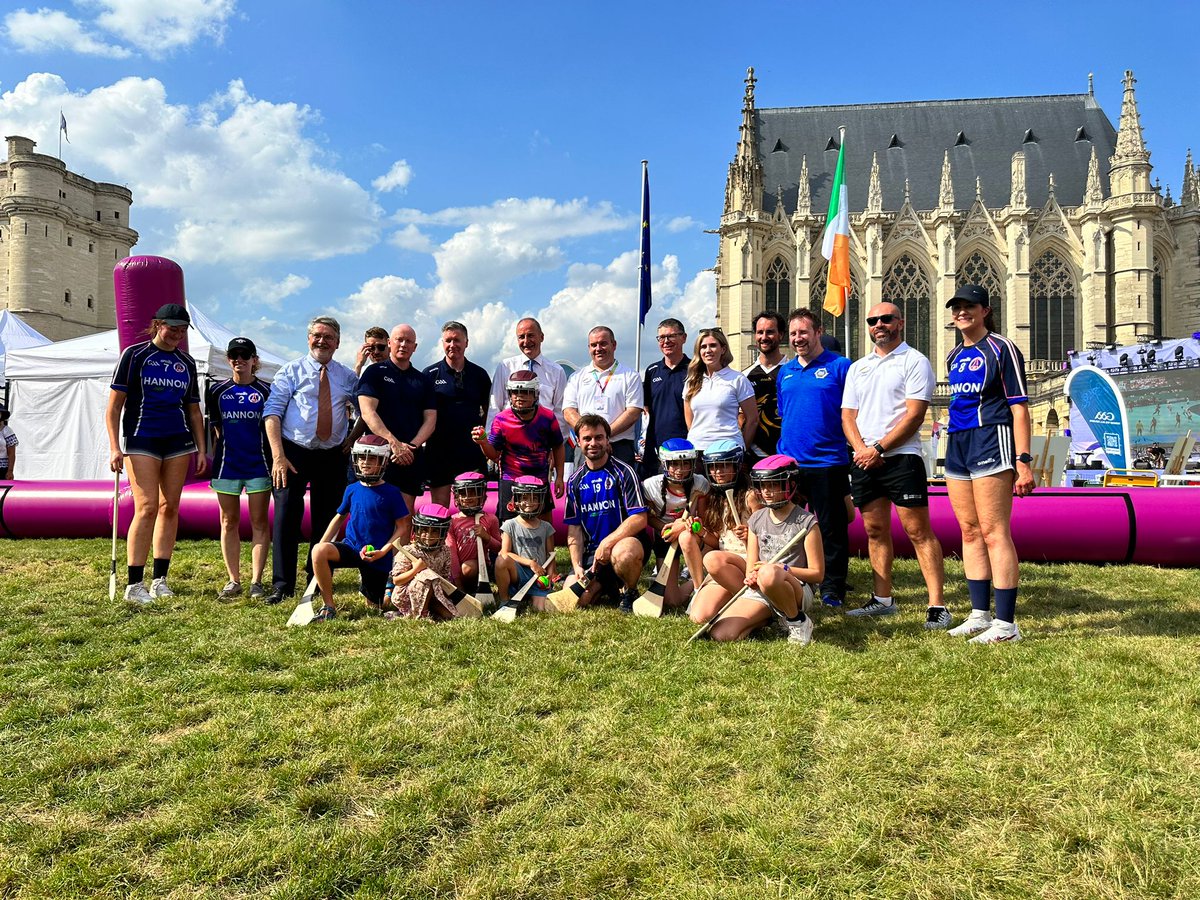 John Murphy (@rebel_in_thedam) on Twitter photo Honoured to represent <a href="/GaelicGamesEuro/">Gaelic Games Europe</a> with the support of <a href="/IrlEmbParis/">Irish Embassy Paris</a>, <a href="/GAAworldgames/">World GAA</a> <a href="/ParisGaelsGAA/">Paris Gaels GAA</a> and <a href="/FranceGAA/">France GAA</a> to be promoting Gaelic Games with <a href="/sportireland/">Sport Ireland</a> in Paris. Wonderful to have a sit down with the Tánaiste and explain the European potential #GAA Honoured to represent <a href="/GaelicGamesEuro/">Gaelic Games Europe</a> with the support of <a href="/IrlEmbParis/">Irish Embassy Paris</a>, <a href="/GAAworldgames/">World GAA</a> <a href="/ParisGaelsGAA/">Paris Gaels GAA</a> and <a href="/FranceGAA/">France GAA</a> to be promoting Gaelic Games with <a href="/sportireland/">Sport Ireland</a> in Paris. Wonderful to have a sit down with the Tánaiste and explain the European potential #GAA