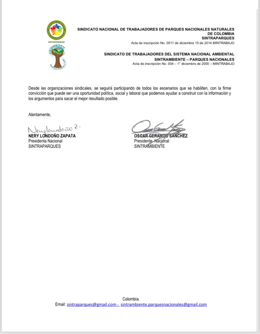 SINTRAPARQUES tweet media